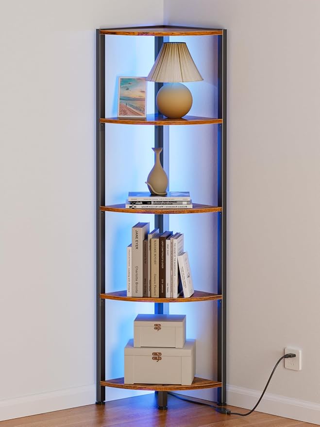 Furnulem 5 Tier Corner Shelf - Image 3