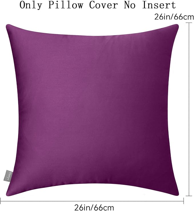 Thmyo 4-Pack 100% Cotton Comfortable Solid Decorative Throw Pillow Case - Image 6