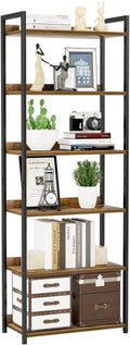 NUMENN Bookshelf, 6 Tier Bookshelves, Home Office Bookcase Shelf Storage by NUMENN
