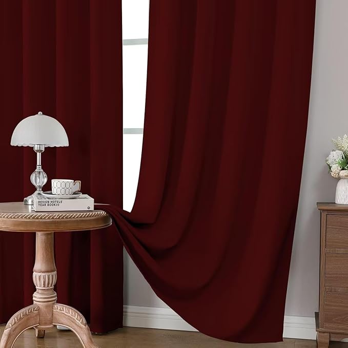 Joydeco Blackout Curtains for Bedroom 108 inch Long 2 Panels, Thermal Insulated - Image 3