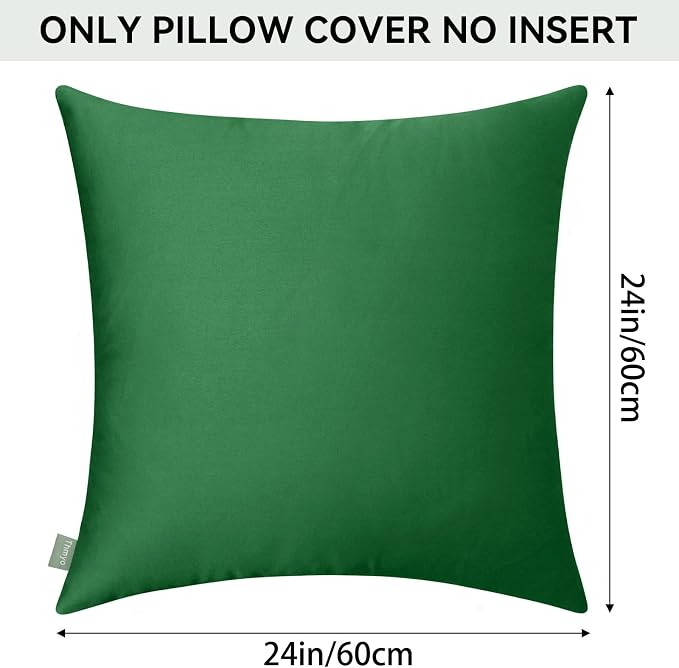 Thmyo 4-Pack 100% Cotton Comfortable Solid Decorative Throw Pillow Case Square - Image 7