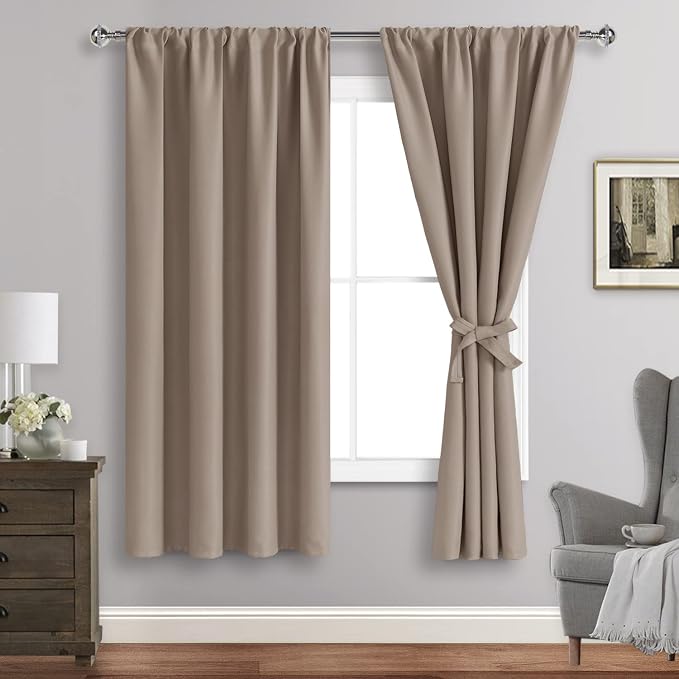 JIUZHEN Blackout Curtains for Bedroom– Thermal Insulated, Noise Reducing Room by JIUZHEN
