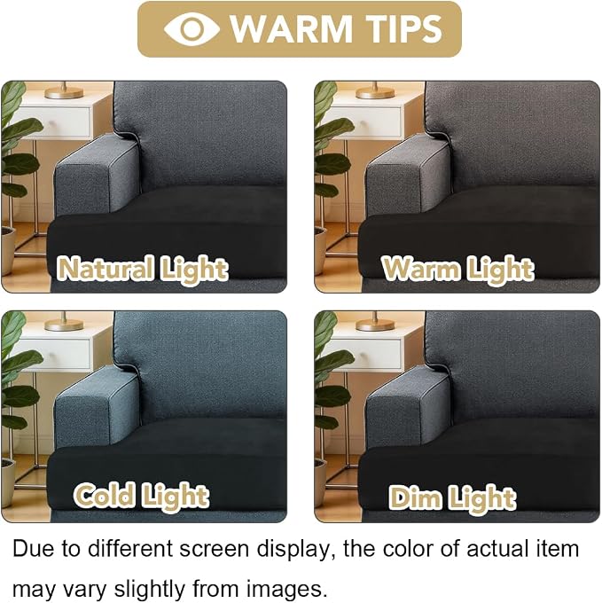 H.VERSAILTEX Stretch Velvet T Cushion Chair Covers - Image 4