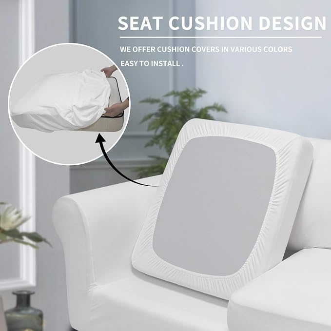 Easy-Going 4 Pieces Stretch Soft Couch Cover - Image 3