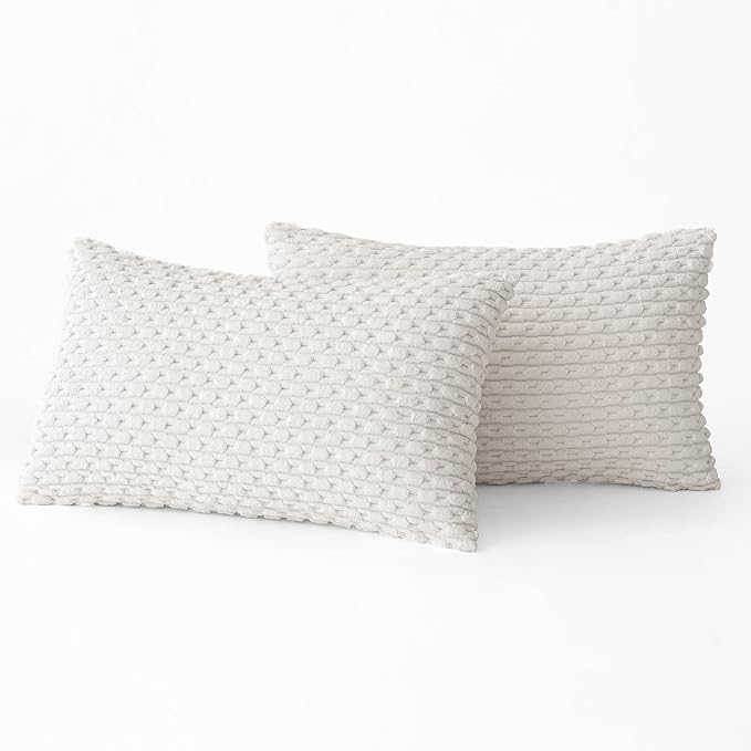 MIULEE Christmas Throw Pillow Covers Soft Corduroy Decorative Set of 2 Boho - Image 6