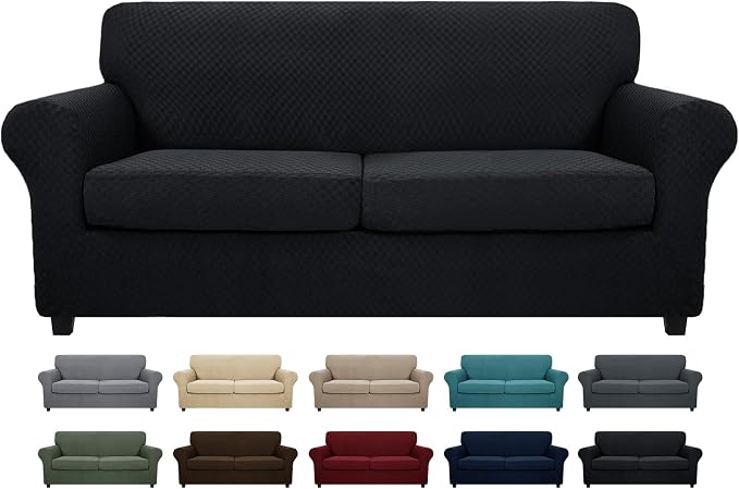 MAXIJIN 3 Piece Stretch Couch Covers by MAXIJIN