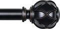 KAMANINA 1 Inch Curtain Rod Telescoping Single Drapery Rod 36 to 72 Inches by KAMANINA