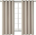 BGment Room Darkening Curtains 63 Inches Long by BGment