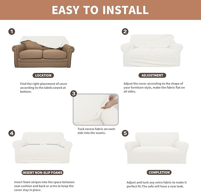 Easy-Going 100% Waterproof Chair Couch Cover, Dual Waterproof Sofa Cover - Image 5