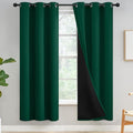 Yakamok 100% Blackout Curtains for Bedroom 72 Inch Length, Emerald Green Total by Yakamok
