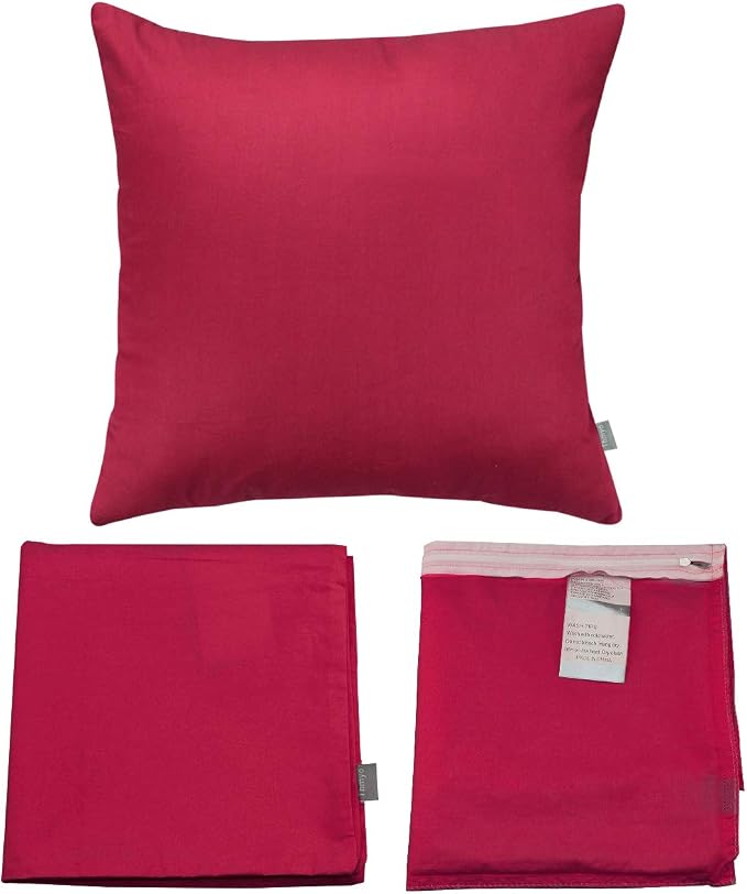 Thmyo 4-Pack 100% Cotton Comfortable Solid Decorative Throw Pillow Case Square - Image 7