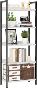 NUMENN Bookshelf, 5 Tier Bookshelves, Home Office Bookcase Shelf Storage by NUMENN