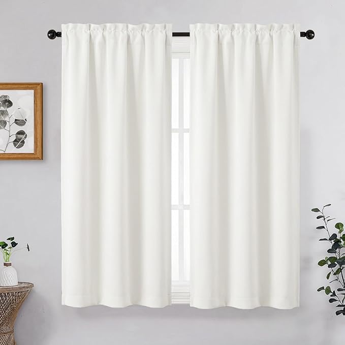 OVZME Light Beige Short Curtains by OVZME