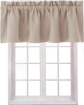 Hiasan Valance Curtains for Kitchen Blackout Thermal Insulated Solid Window by Hiasan