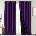 NICETOWN Total Shade Curtains and Draperies, Royal Purple, Package of 2 by NICETOWN