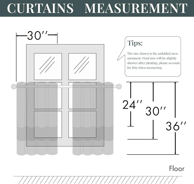 Leeva Farmhouse Style Half Curtains - Image 3