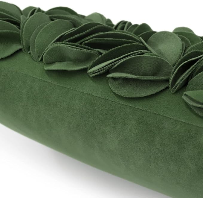 KINGROSE 3D Flower Throw Pillow Cover Solid Decorative Accent Pillow Case Soft - Image 4