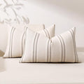 Hckot Throw Pillow Covers 12x20 Set of 2 Charcoal Pillow Covers Farmhouse by Hckot
