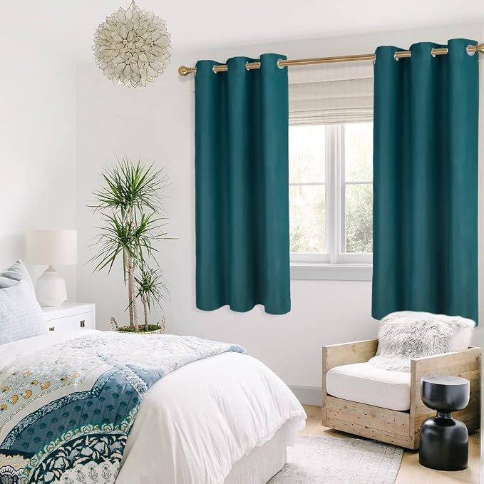 Diraysid Sea Teal Grommet Blackout Curtains - Image 7