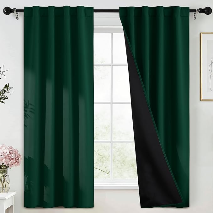 Yakamok Blackout Curtains Thermal Insulated Window Treatment Panels Room by Yakamok