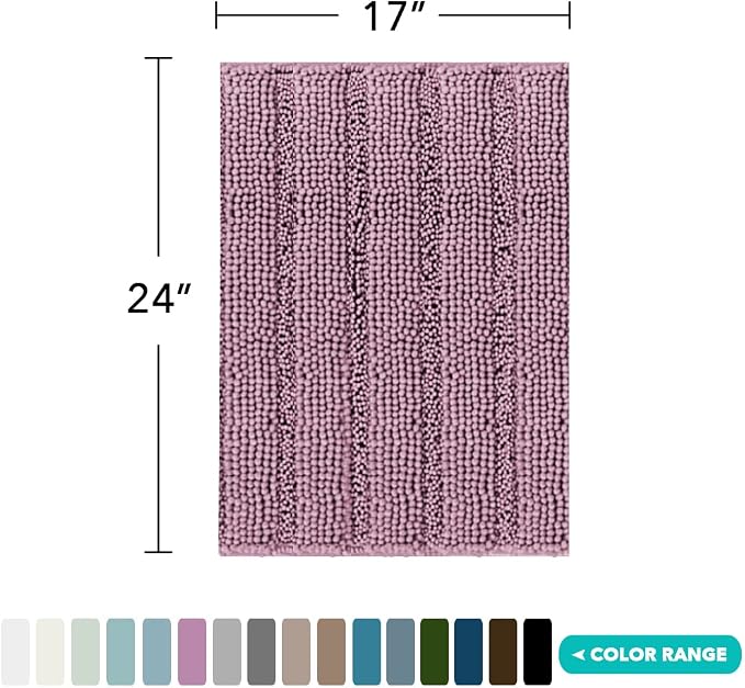 Turquoize Luxury Chenille Bath Rug - Image 2