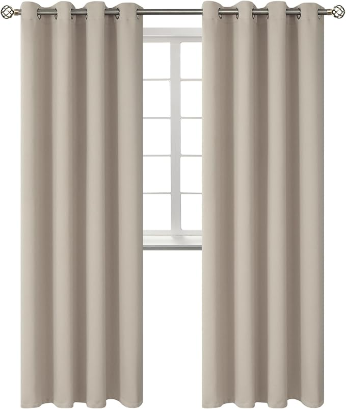 BGment Room Darkening Curtains 120 Inches Long by BGment