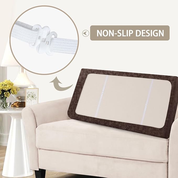 SearchI PU Leather Sofa Couch Cushion Covers Replacement Reversible Cushion - Image 5