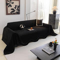 ROOMLIFE Black Couch Cover Sofa Covers, Chenille Couches Covers by ROOMLIFE