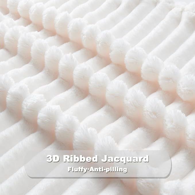 NEWCOSPLAY Super Soft Throw Blanket Ivory Premium Silky Flannel Fleece 3D - Image 7