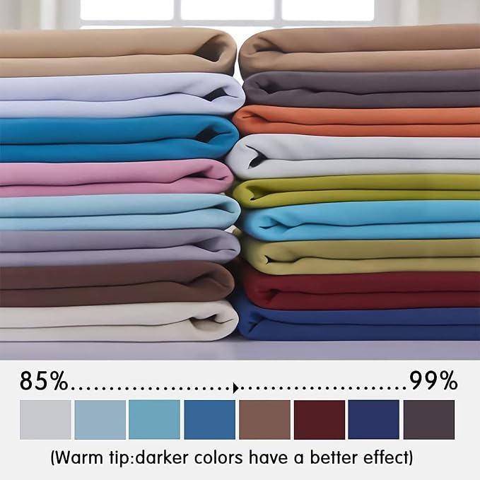 Yakamok Blackout Curtains Room Darkening Thermal Insulated Window Panels - Image 4