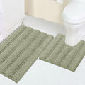 Turquoize Chenille Bathroom Rugs Non-Slip Bath Mats by Turquoize