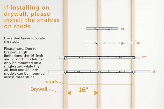 BAYKA White Floating Shelves for Wall – Rustic Wood Wall Shelves - Image 9