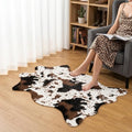 MustMat Cow Print Rug, Faux Cowhide Area Rug by MustMat