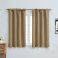 OVZME Taupe Short Blackout Curtains by OVZME
