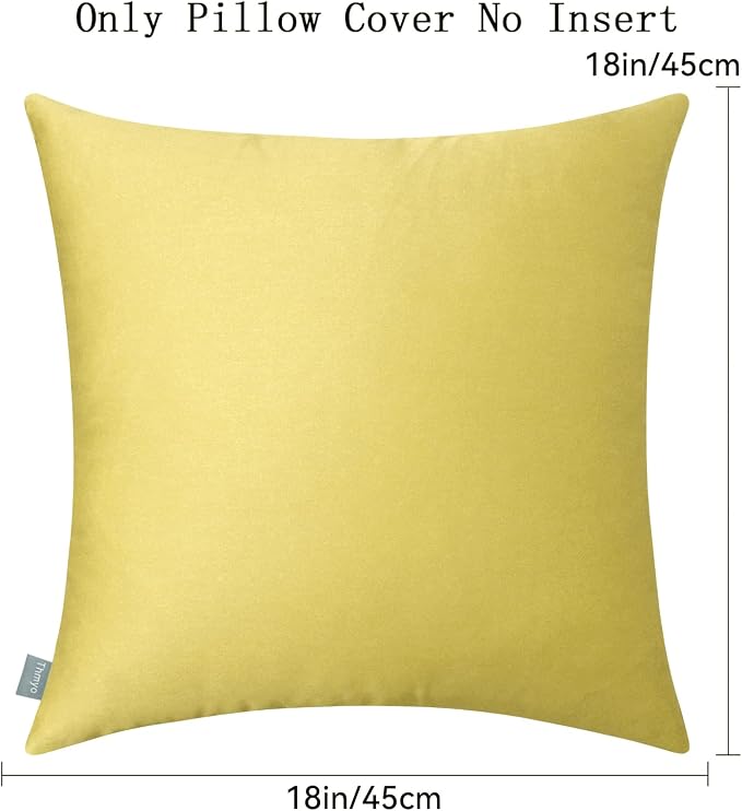 Thmyo 4-Pack 100% Cotton Comfortable Solid Decorative Throw Pillow Case - Image 5
