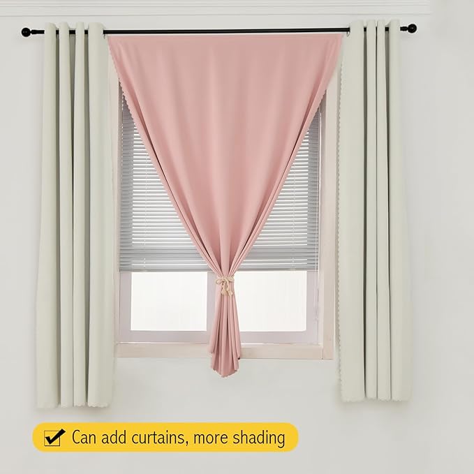 Self Adhesive Curtains, Stick Curtain Blackout Shades Window Cover Curtains - Image 9
