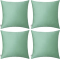 Thmyo 4-Pack 100% Cotton Comfortable Solid Decorative Throw Pillow Case by Thmyo