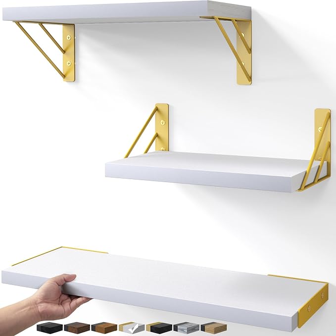 BAYKA Wall Shelves for Bedroom Decor, Floating Wall Shelves for Living Room by Bayka