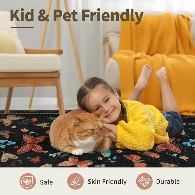 5x7 Washable Area Rugs for Bedroom & Living Room - Image 8