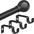 Black Curtain Rods for Bedroom by Authandis