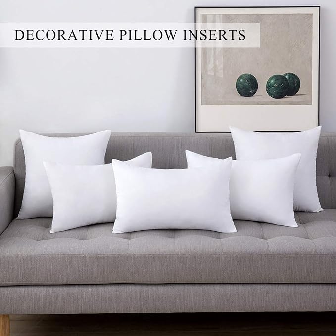 MIULEE Set of 2 Throw Pillow Inserts Premium Pillow Stuffer Square Form - Image 7