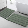 Turquoize Chenille Bathroom Rugs Set Non-Slip Bath Mats by Turquoize