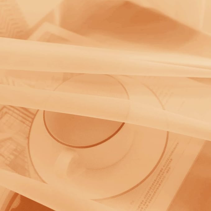 SpaceDresser Sheer Voile Window Treatment Rod Pocket Curtain Panels - Image 8
