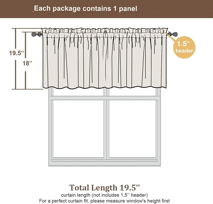 Chyhomenyc Dark Grey Valance for Windows - Image 3