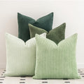 LANANAS Neutral Couch Throw Pillow Covers 18x18 Inch Set of 4 Decorative Sage by LANANAS