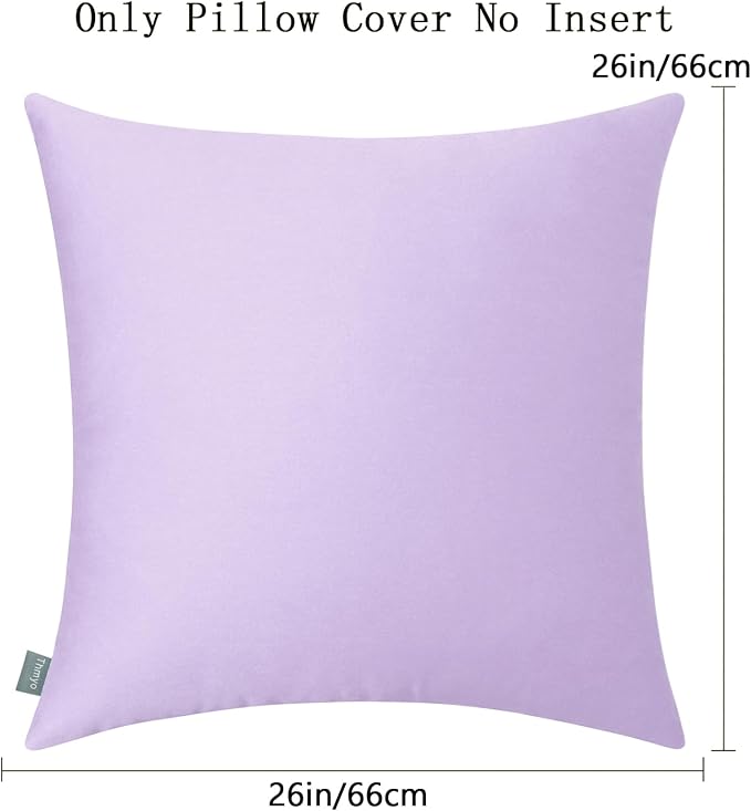 Thmyo 4-Pack 100% Cotton Comfortable Solid Decorative Throw Pillow Case Square - Image 5