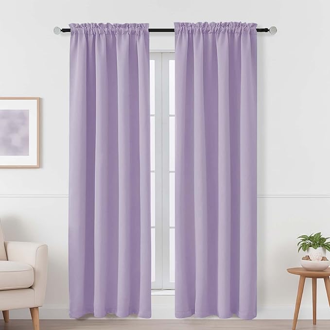 OVZME Lavender Blackout Curtains by OVZME