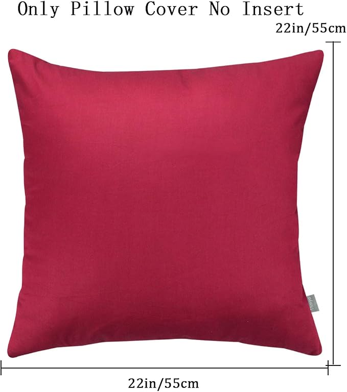 Thmyo 4-Pack 100% Cotton Comfortable Solid Decorative Throw Pillow Case - Image 8