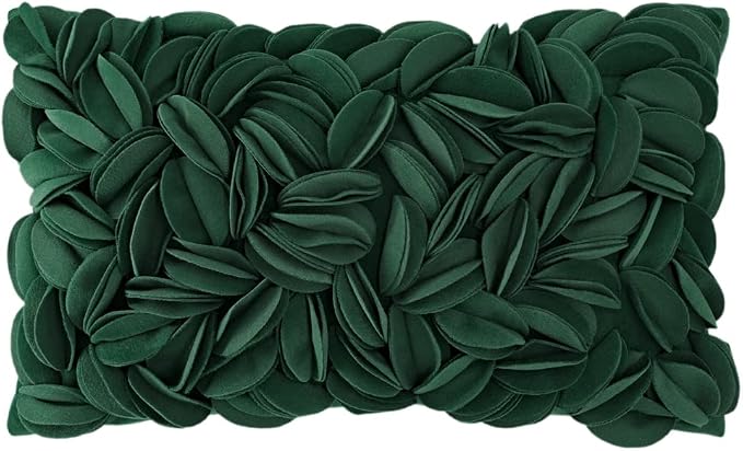 KINGROSE 3D Floral Throw Pillow Case Home Decorative Pillow Cover Soft Cushion by KINGROSE