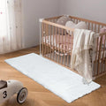Latepis White Rugs Runners 2x6 Washable Small Shaggy Rug Soft Faux Rabbit Fur by Latepis